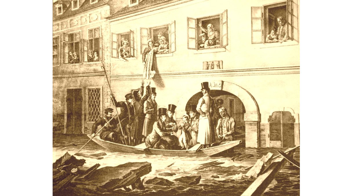 Überschwemmung in Wien 1830