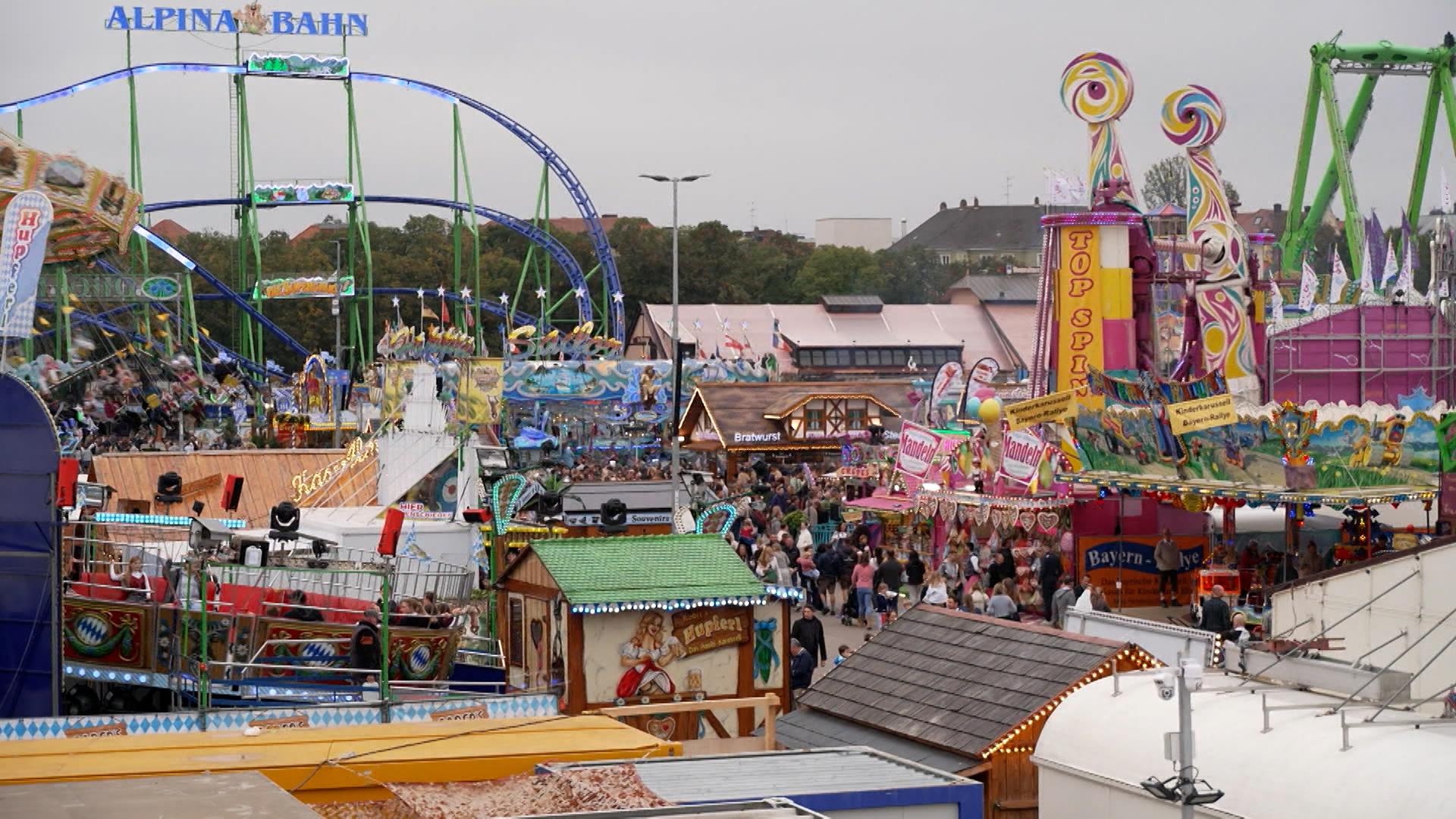 Blick auf das Oktoberfest
