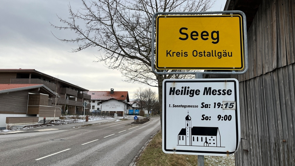 Ortsschild der Gemeinde Seeg im Ostallgäu.