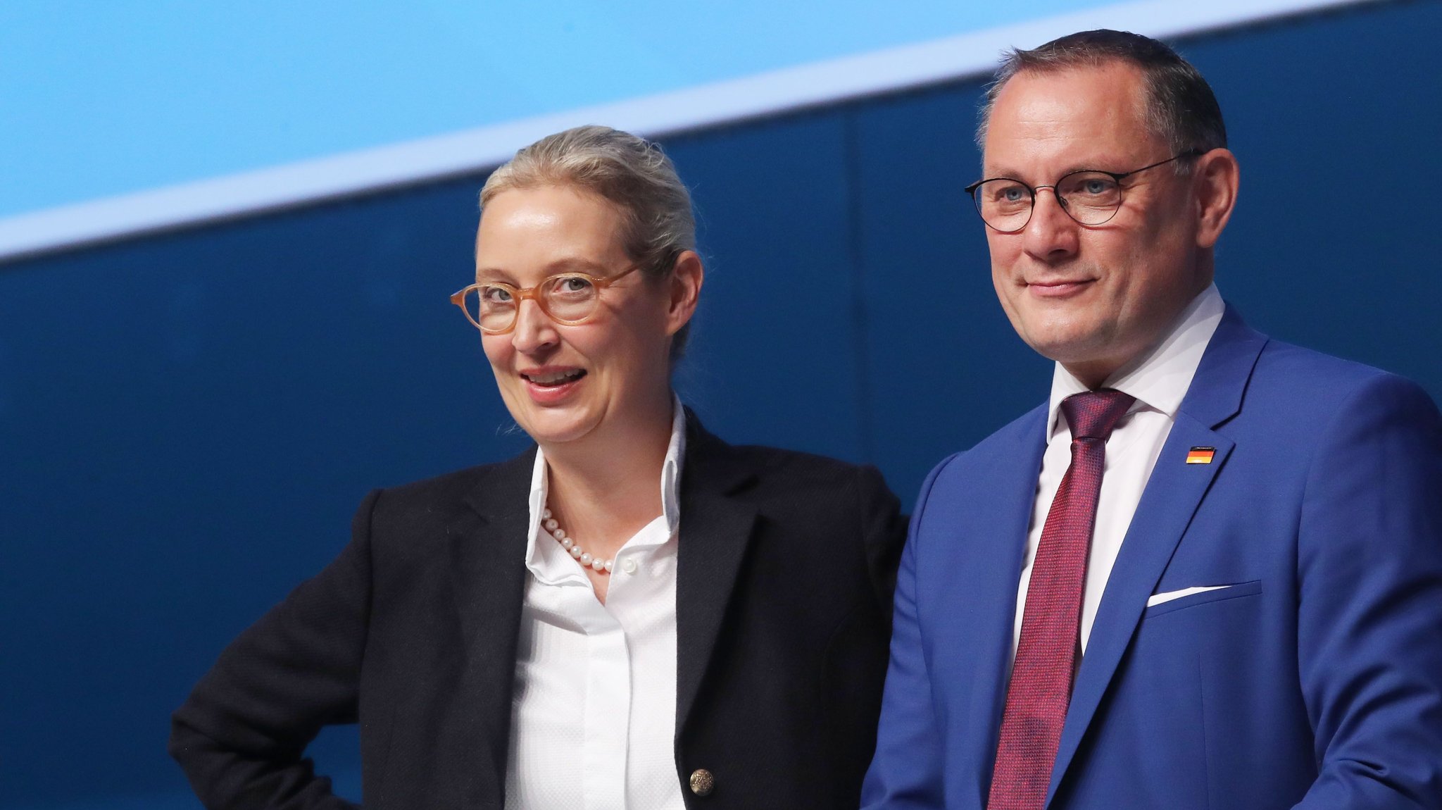 AfD-Chefs Weidel und Chrupalla wiedergewählt