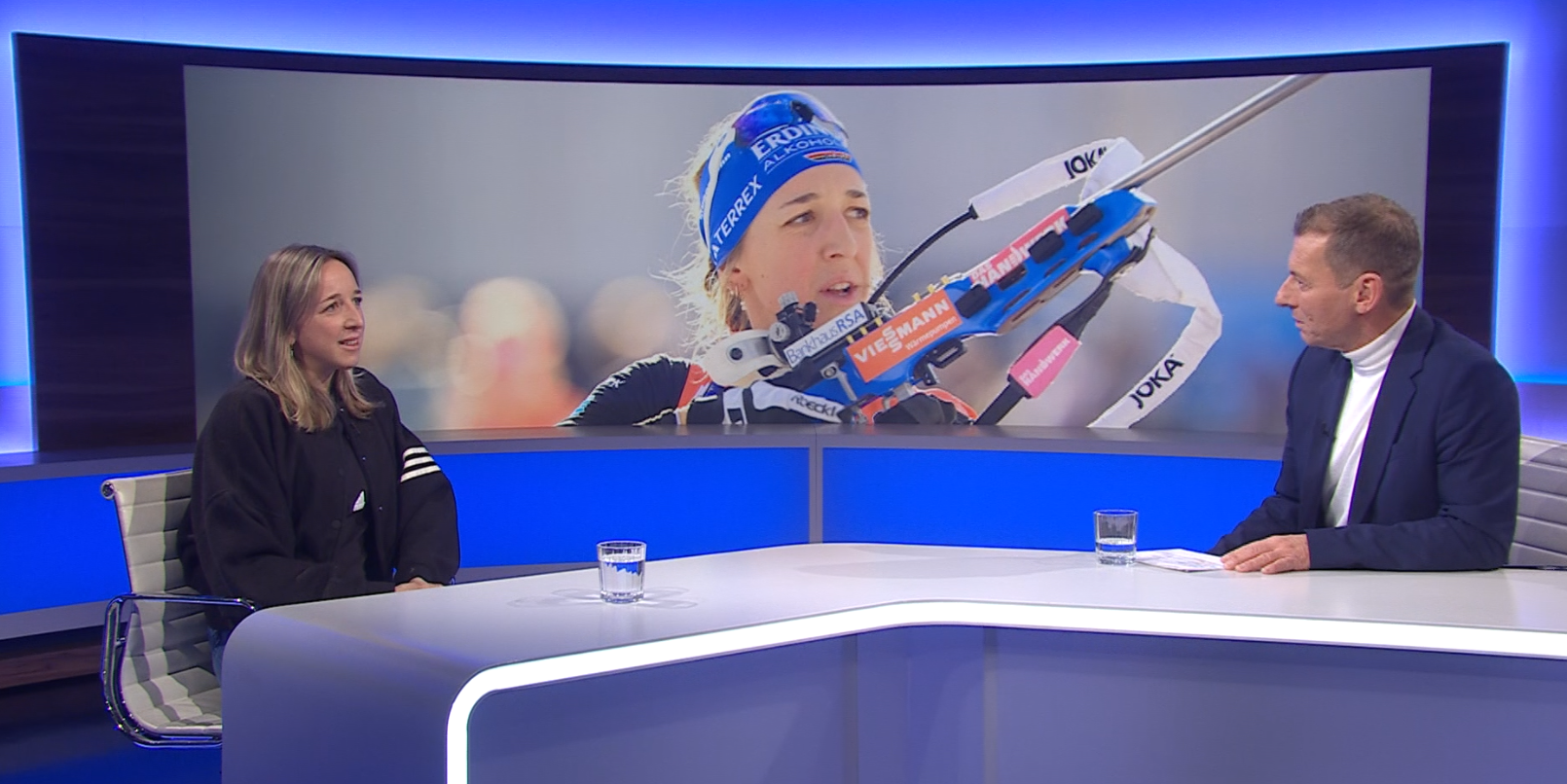 Franziska Preuß bei Blickpunkt Sport