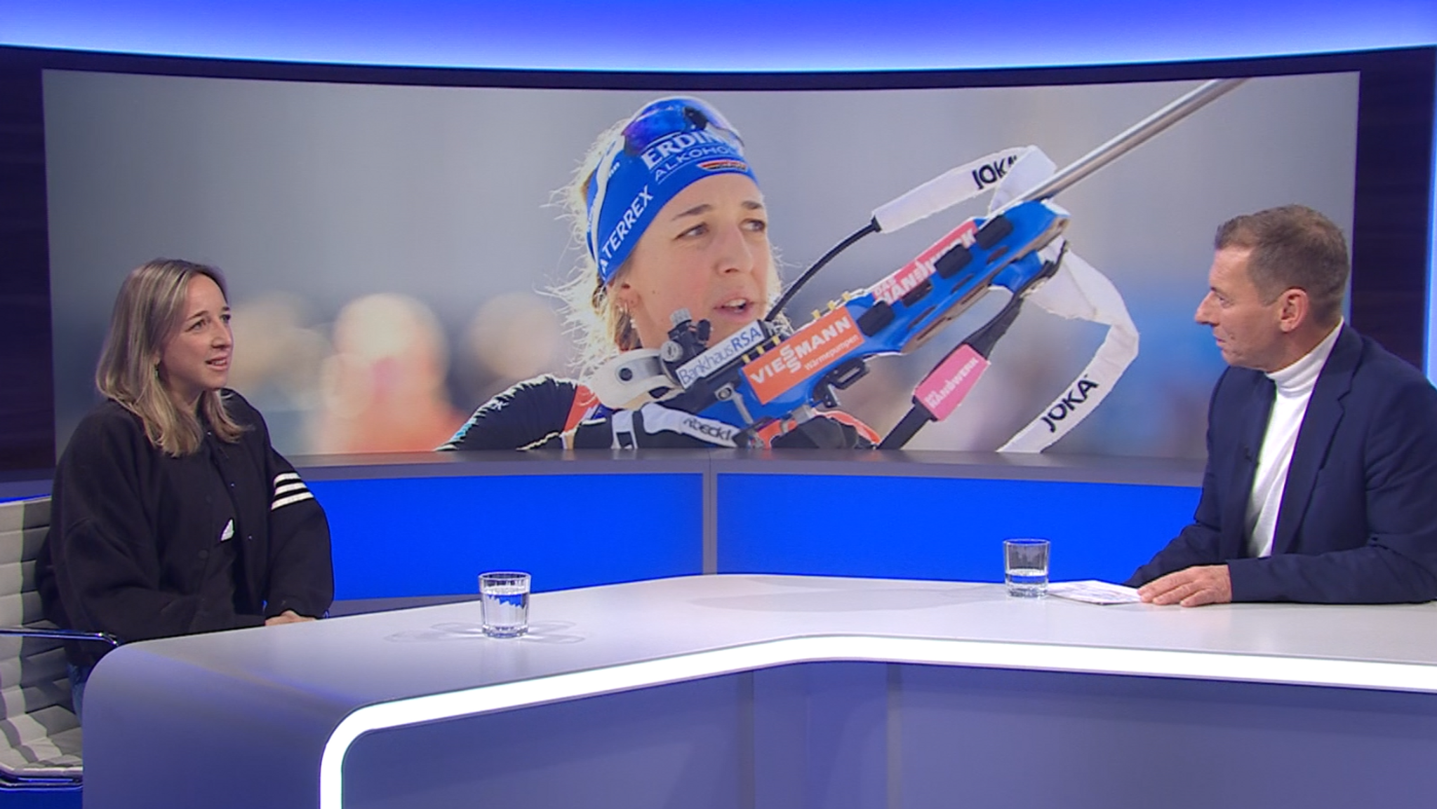 Franziska Preuß bei Blickpunkt Sport