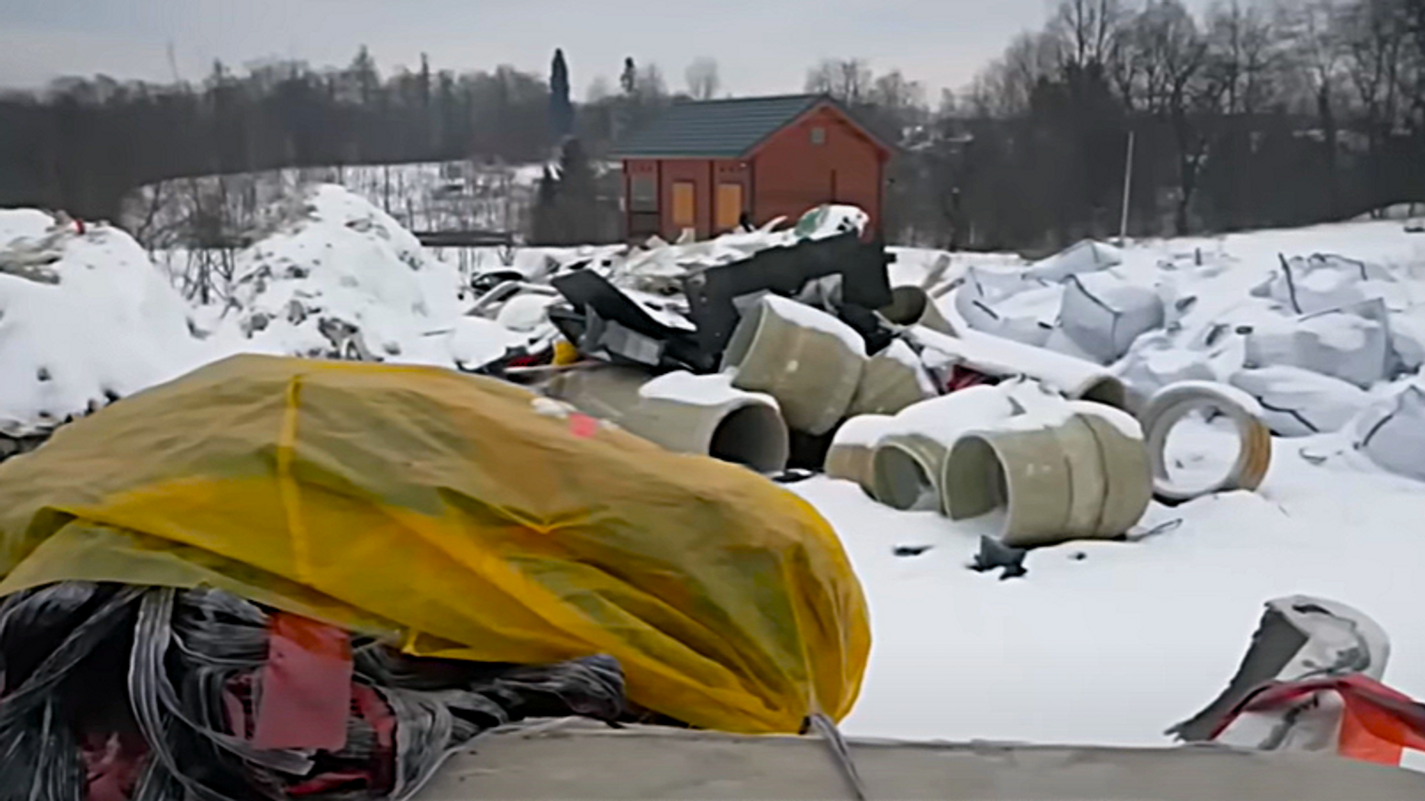 Illegale Müllablagerung in Tschechien.