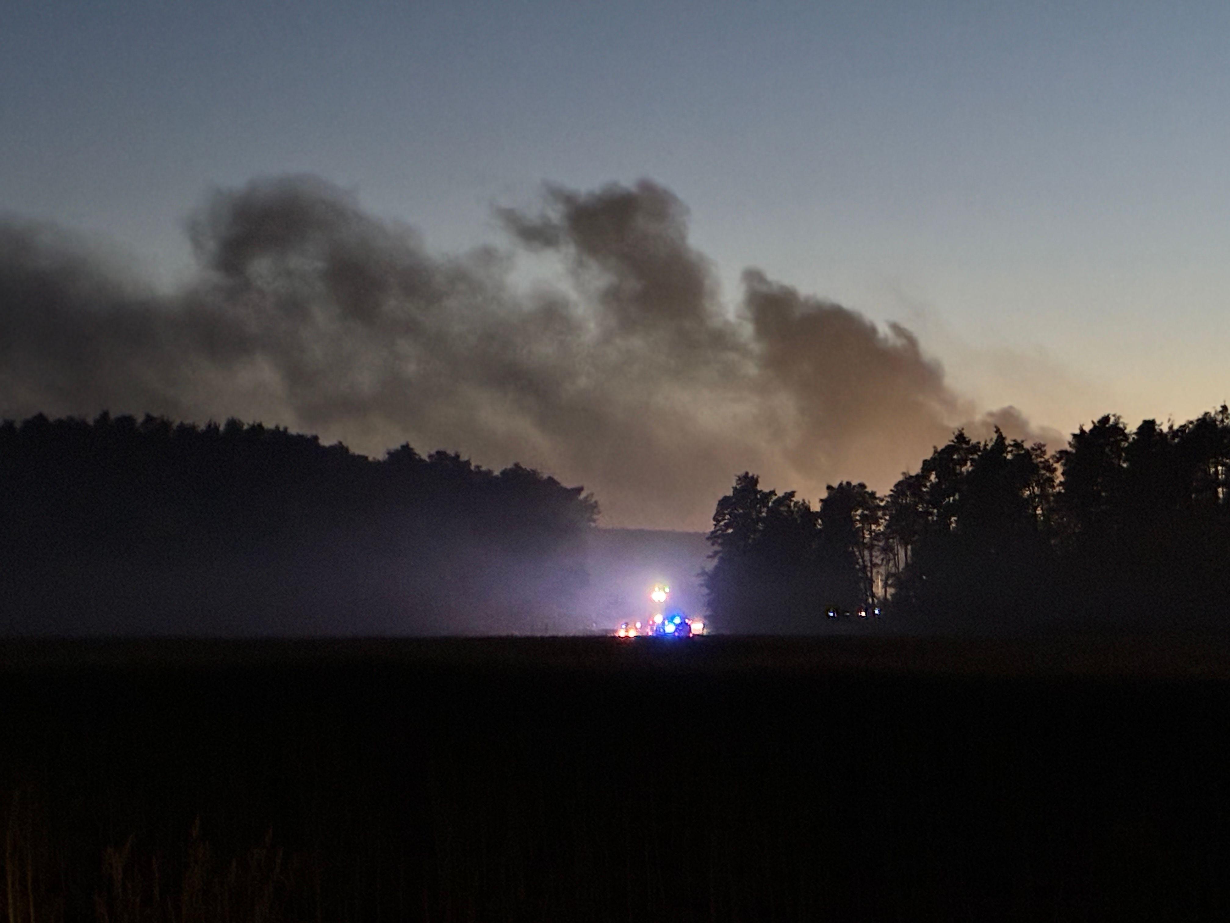Großbrand in einem Entsorgungsunternehmen in Schwandorf