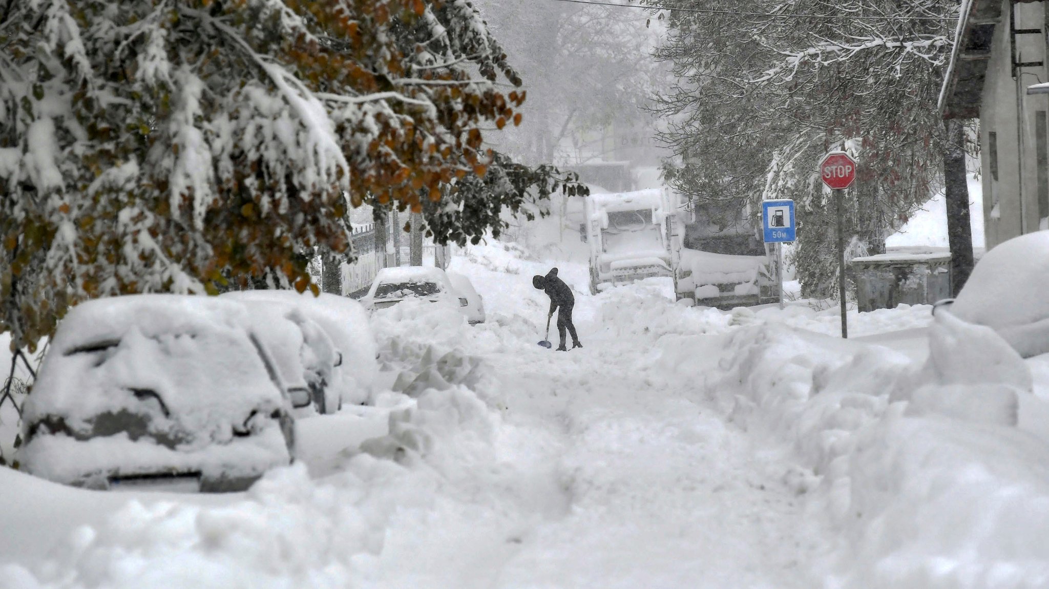 Schneechaos auf dem Balkan: Vier Tote und viele Verletzte