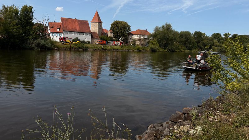 Der Main bei Winterhausen. | Bild: News5 Der Main bei Winterhausen.
