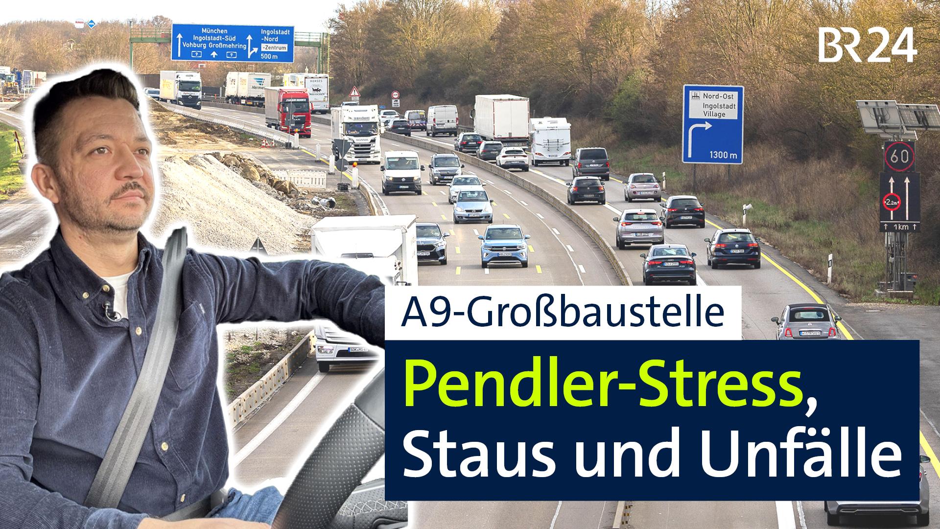 Auf der A9 - Bayerns wichtigster Nord-Süd-Achse - werden bei Ingolstadt gerade zehn Kilometer Autobahn inklusive Brücken erneuert.  