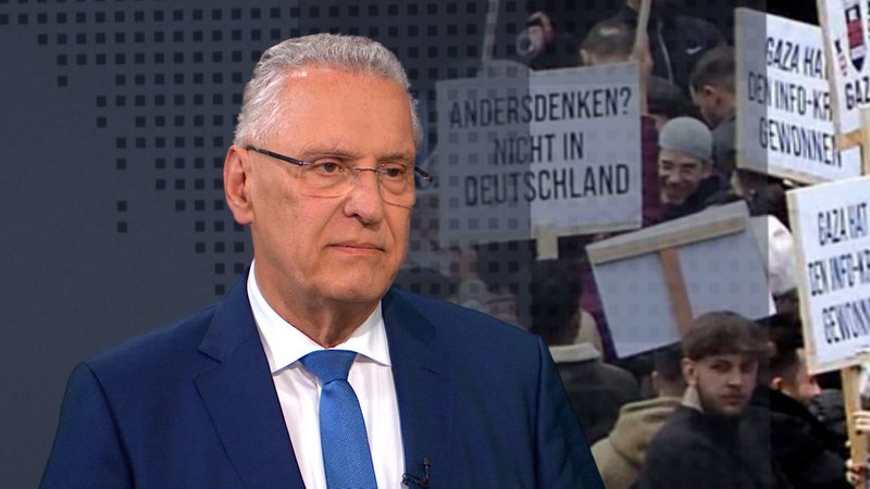Bayerns Innenminister Herrmann im Interview zur Islamisten-Demo. | Bild: BR Bayerns Innenminister Herrmann im Interview zur Islamisten-Demo.