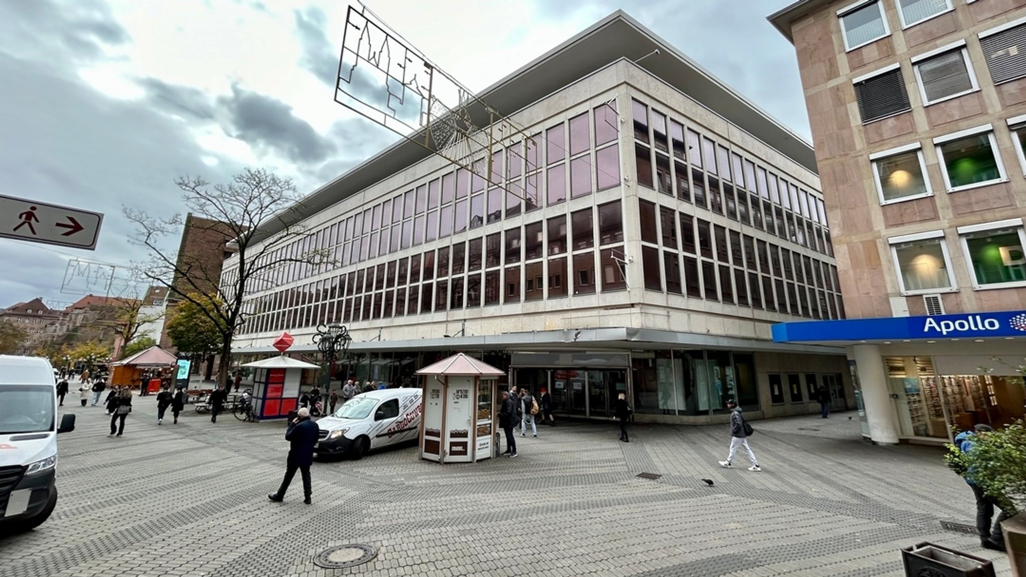 Der leerstehende Kaufhof in der Nürnberger Altstadt 