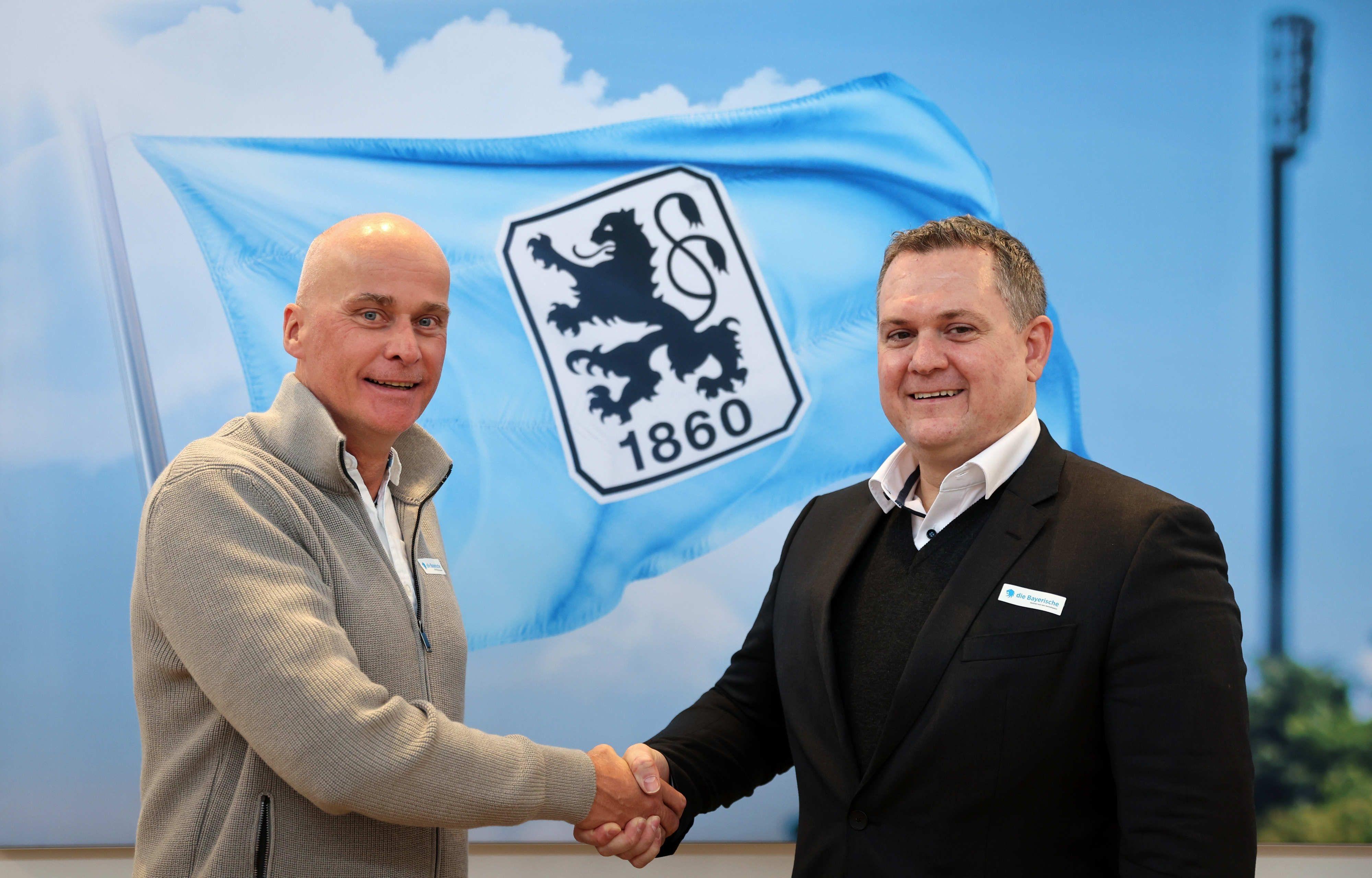 1860-Präsident Robert Reisinger (links) und der neue Geschäftsführer Oliver Mueller (rechts).