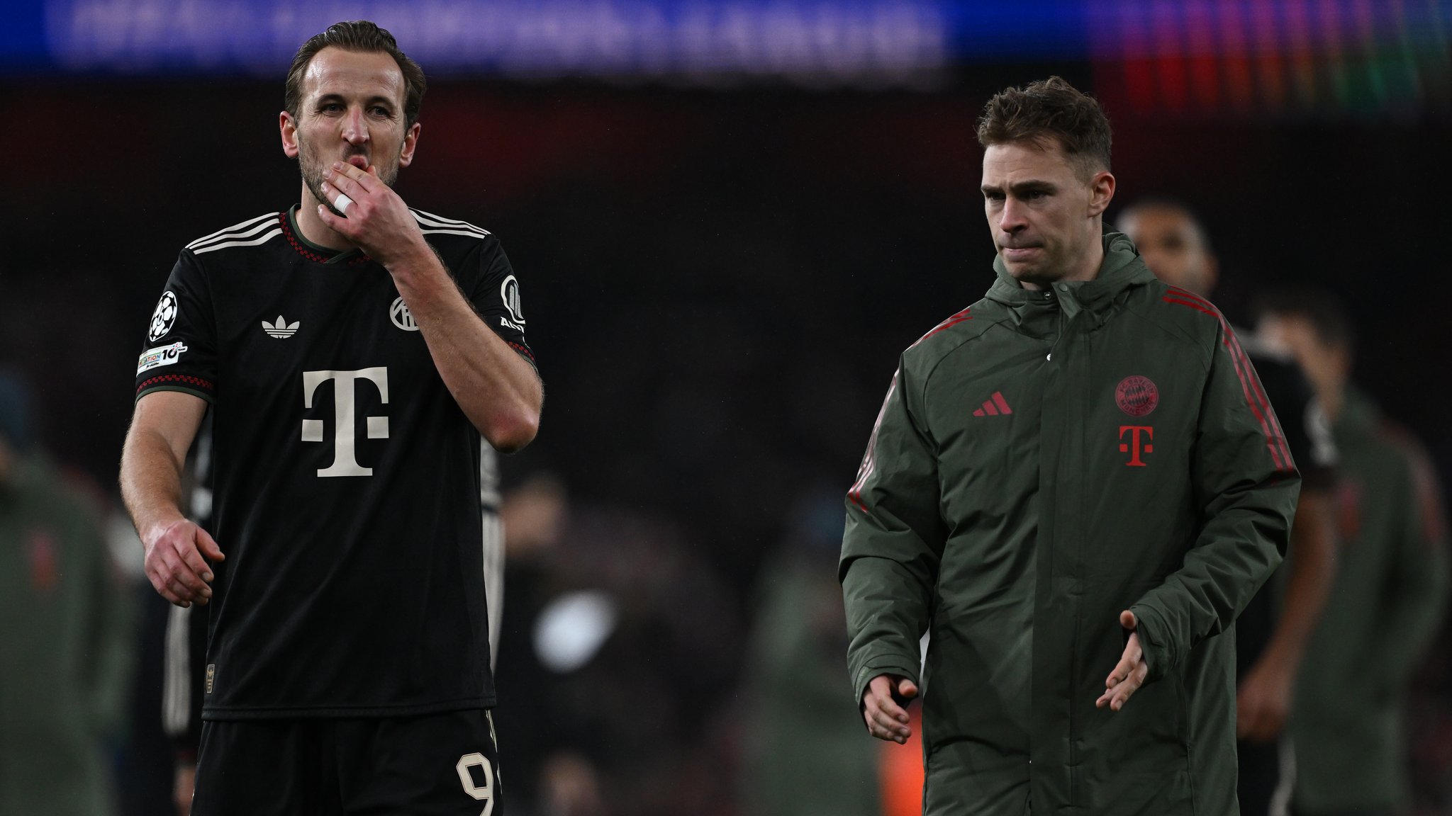 Harry Kane (l.) und Joshua Kimmich