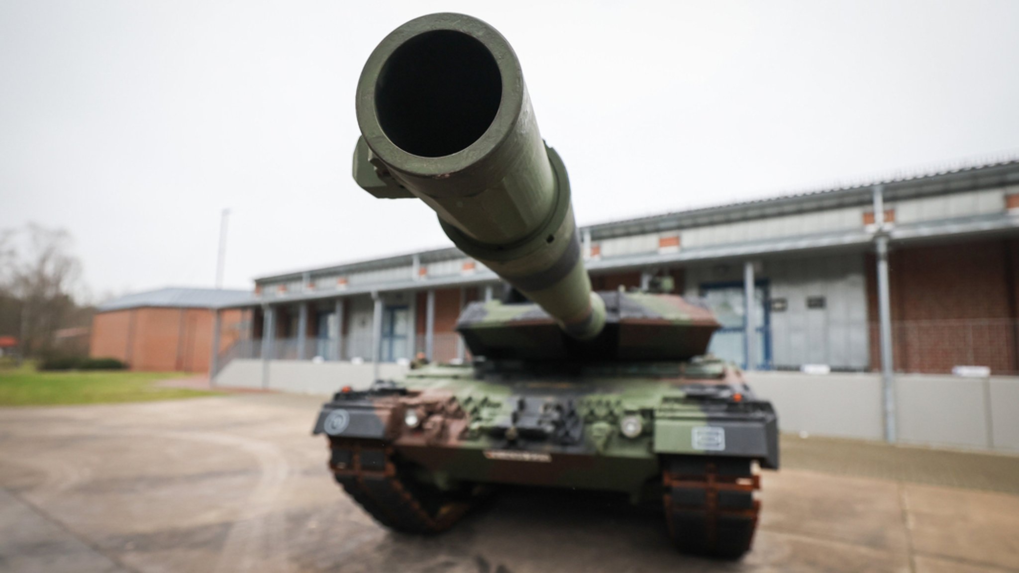 Kampfpanzer Leopard 2A6 aus der Nähe