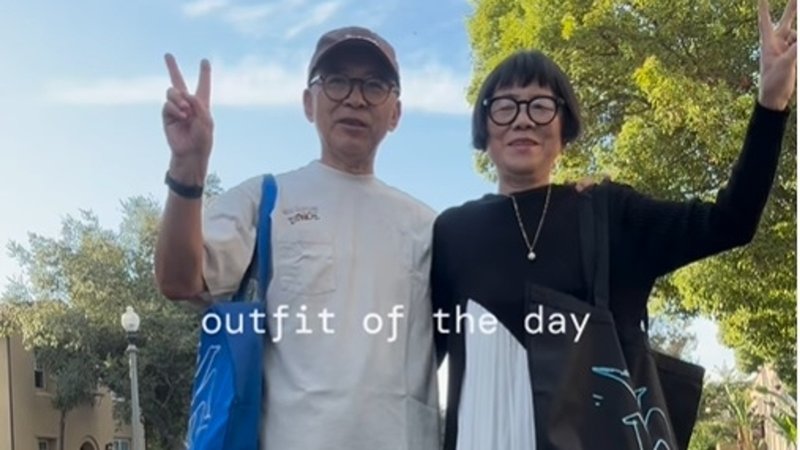 Granfluencer aus Kalifornien: Aki und Koichi | Bild: Screenshot: BR24 Granfluencer aus Kalifornien: Aki und Koichi