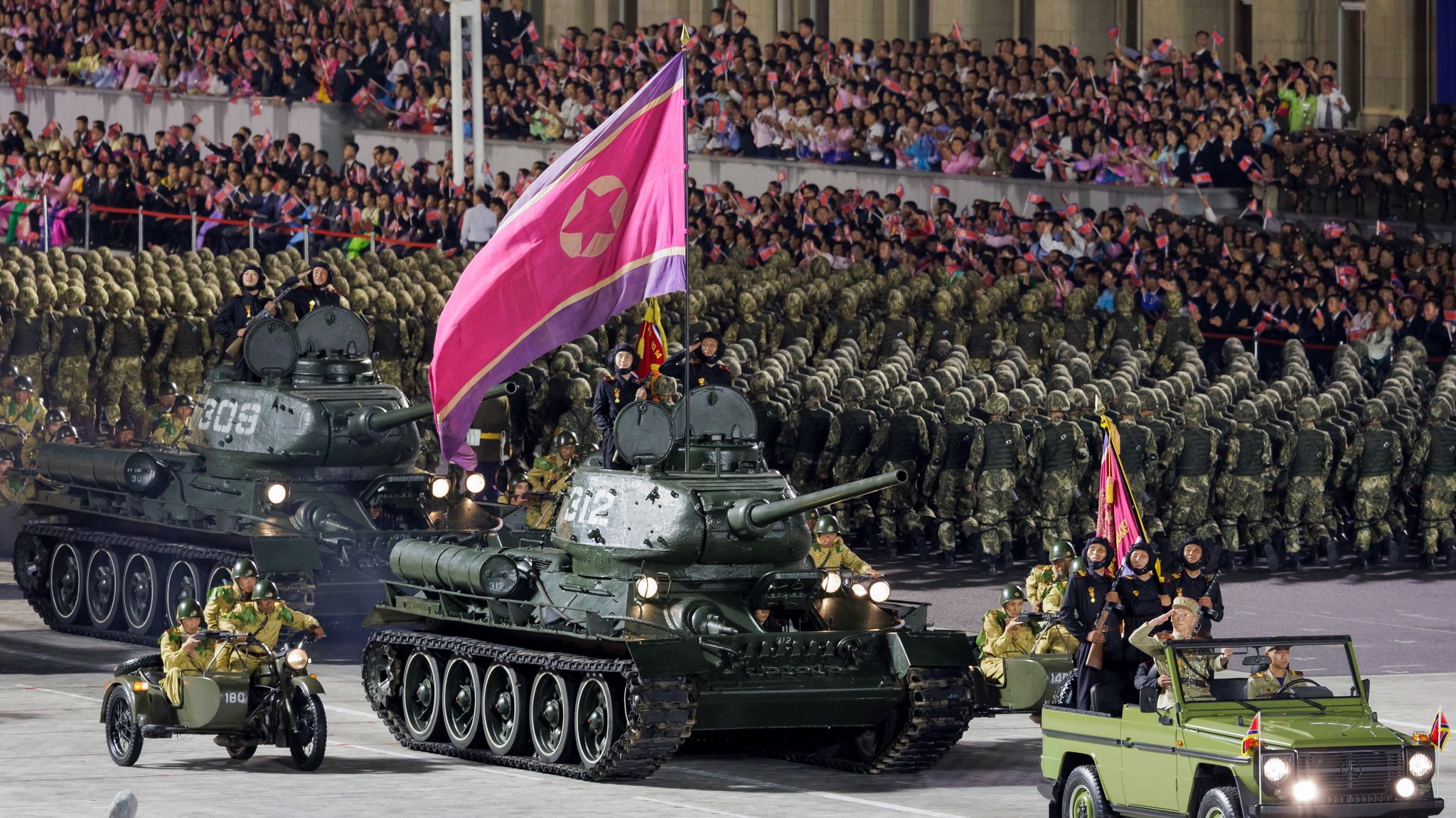 Militärparade in Nordkorea im Juli 2023 