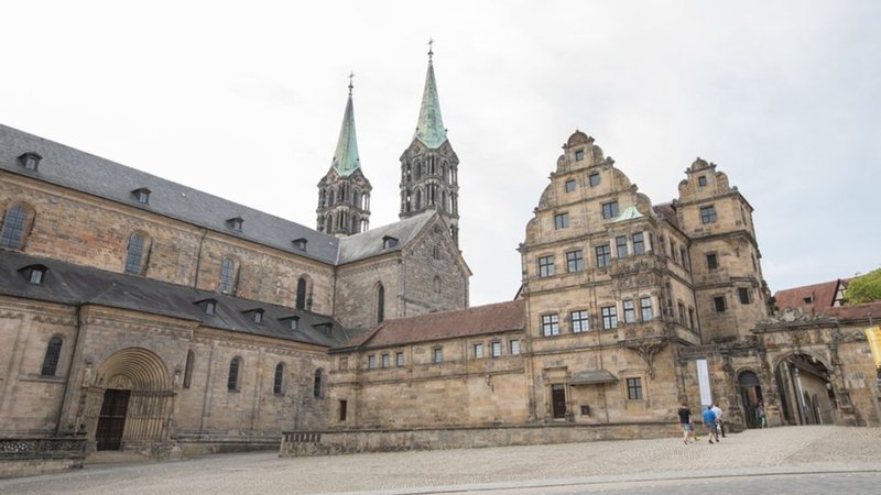 Der Bamberger Dom von außen.