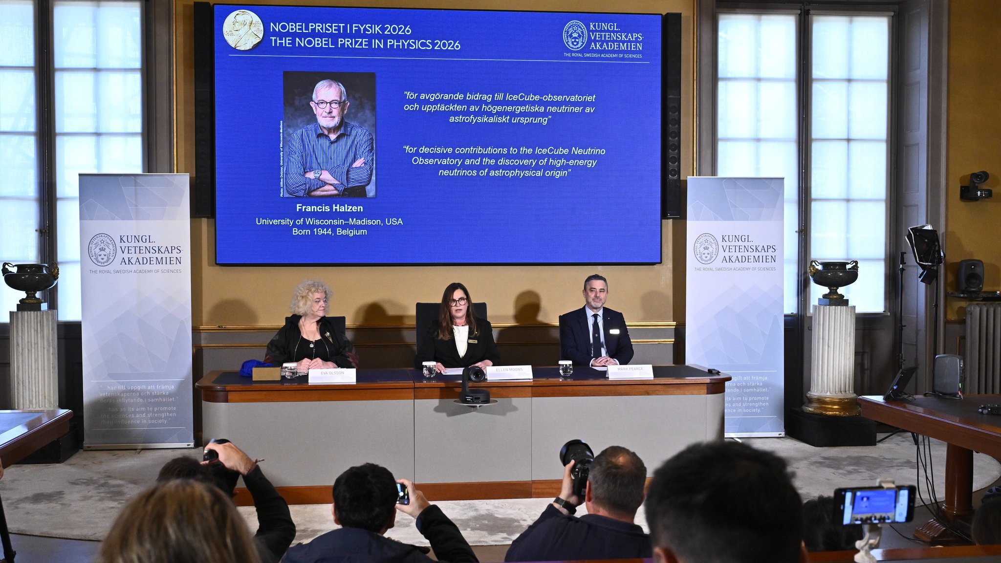 Physik-Nobelpreis geht an Neutrino-Forscher Francis Halzen