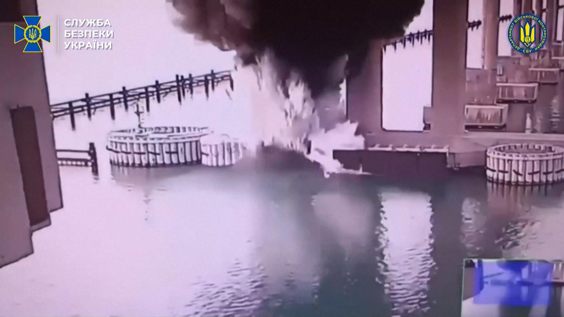 Ukraine meldet Unterwasser-Angriff auf Krim-Brücke 