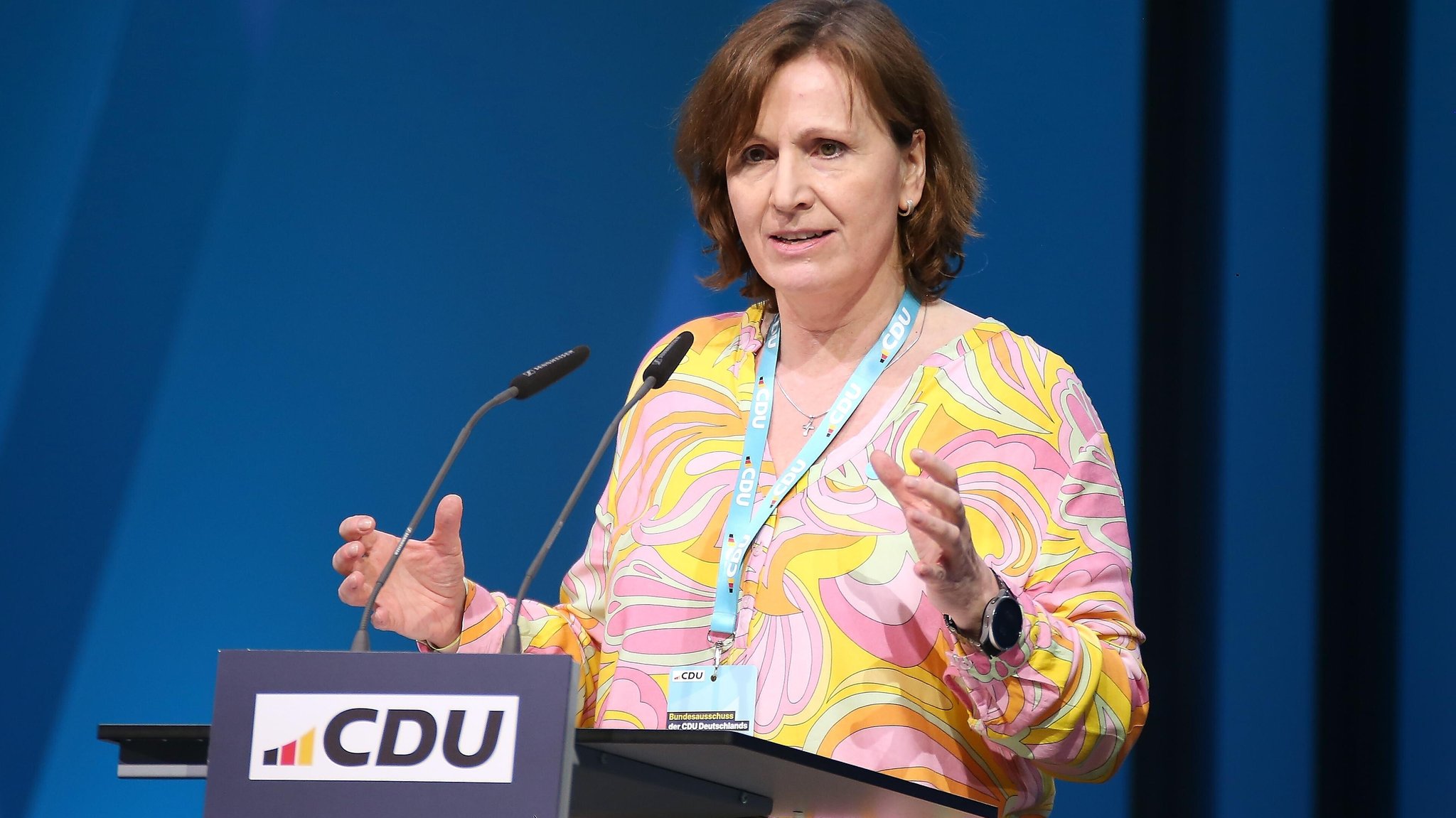 Monica Wüllner vom Sozialflügel der CDU. | Bild: picture alliance / dts-Agentur Monica Wüllner vom Sozialflügel der CDU.