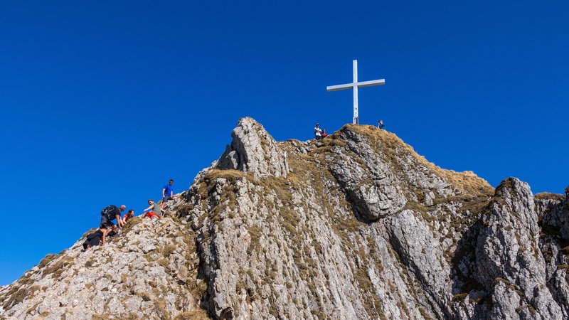 Ein Bild des Gipfels des Branderschrofen | Bild: dpa/unununius Ein Bild des Gipfels des Branderschrofen