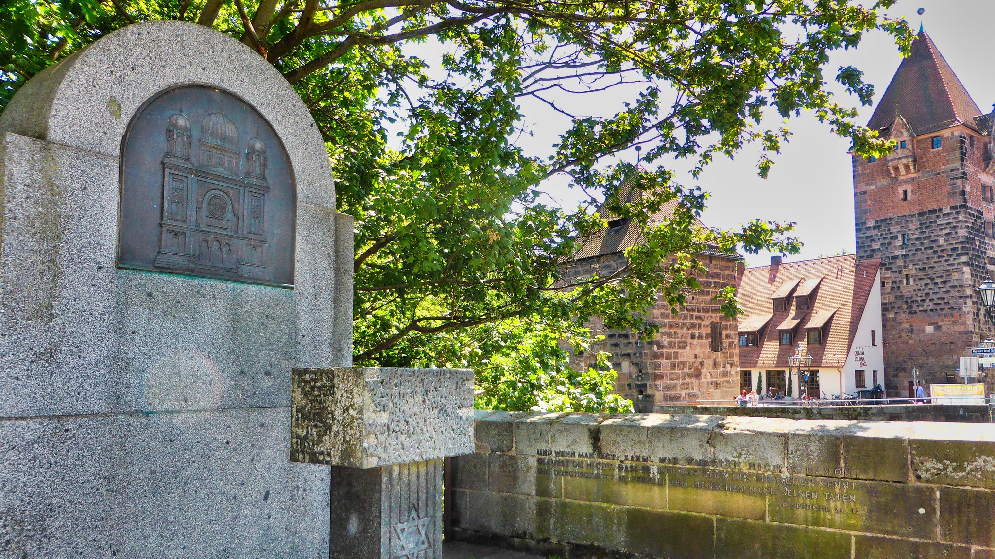 Standort der ehemaligen Synagoge Nürnberg.