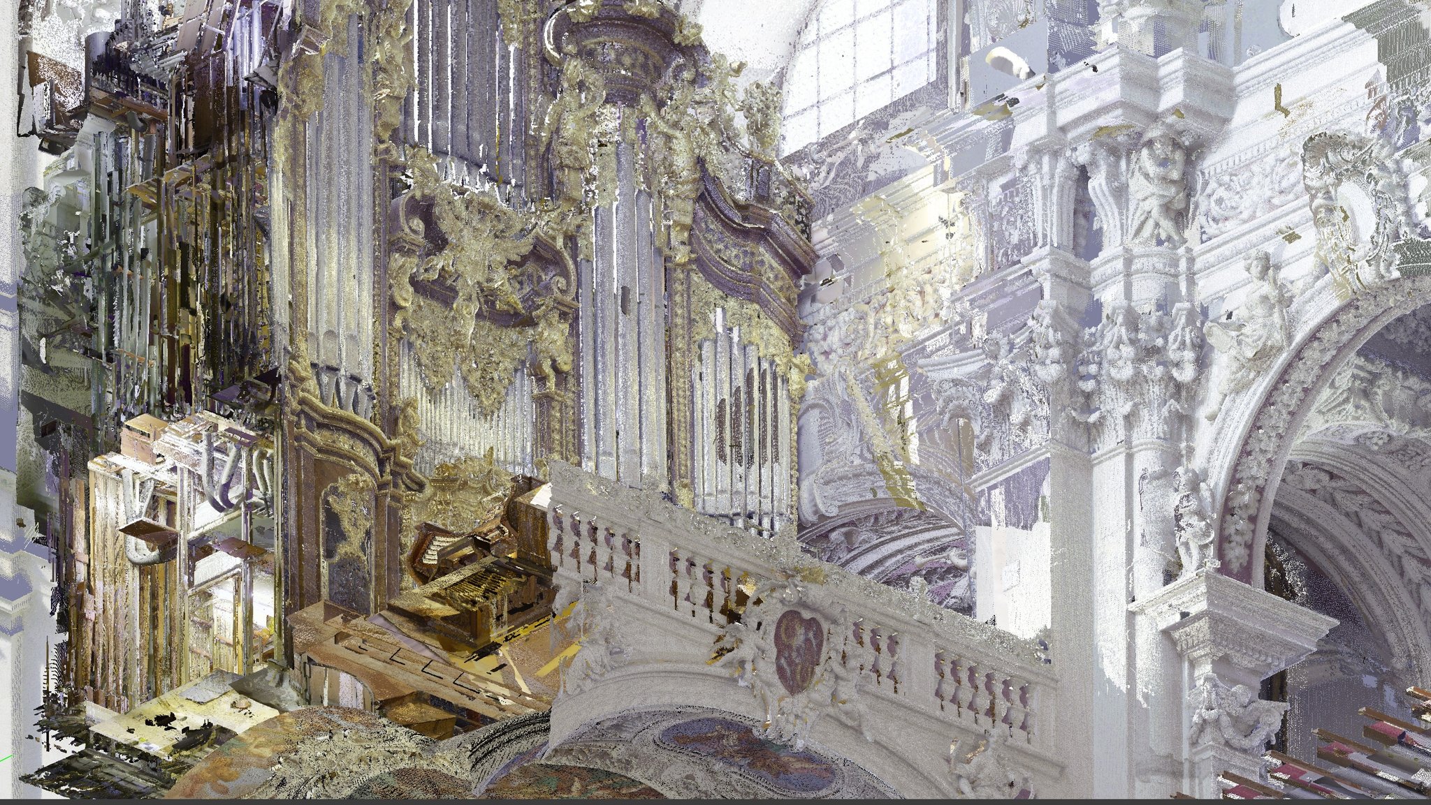 Die Domorgel in Passau gibt es jetzt im 3D-Scan