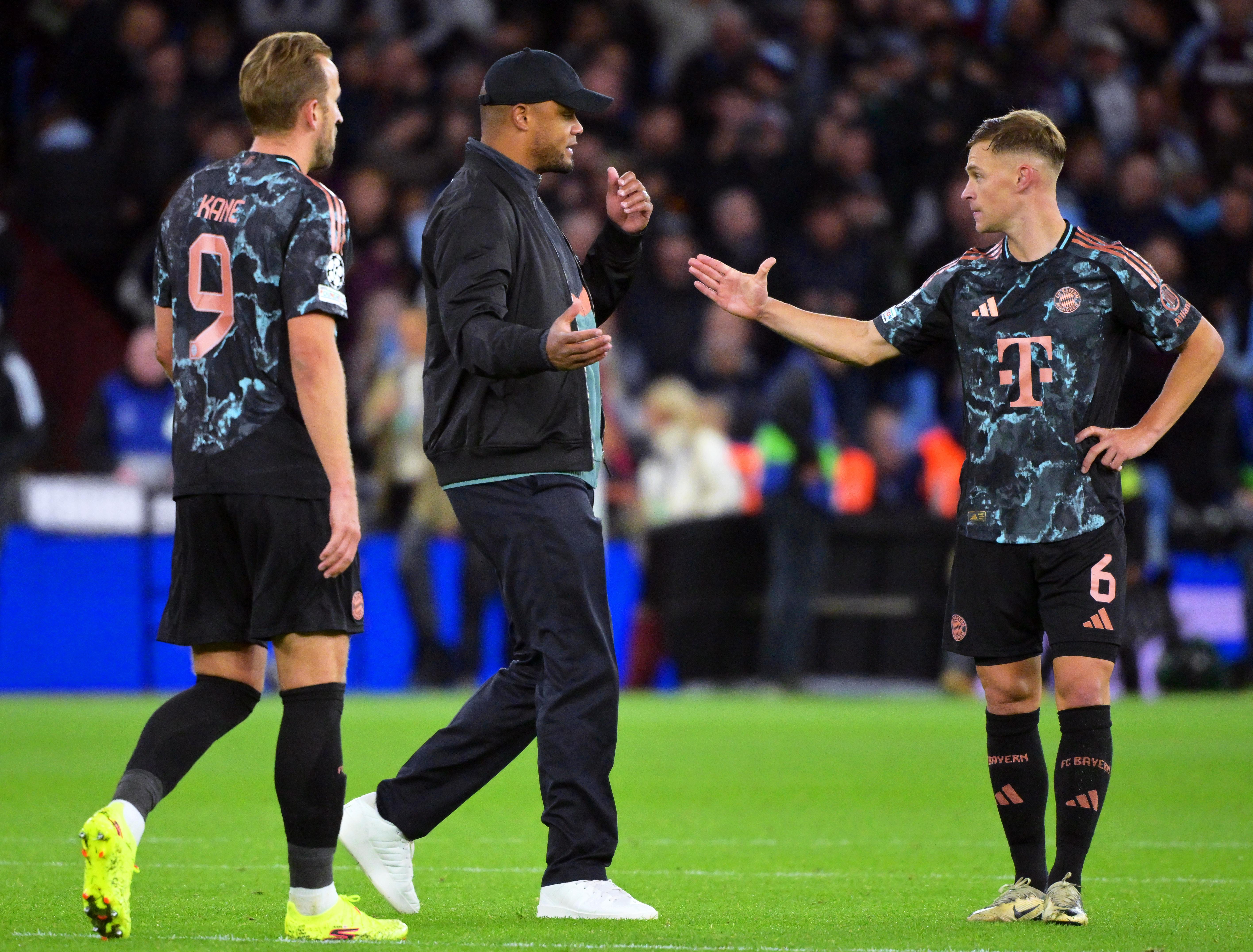 Vincent Kompany und Joshua Kimmich nach der Spiel