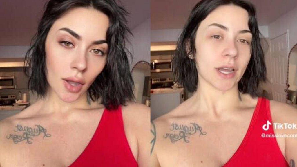 Der Effekt des "Bold Glamour"-Filters bei TikTok