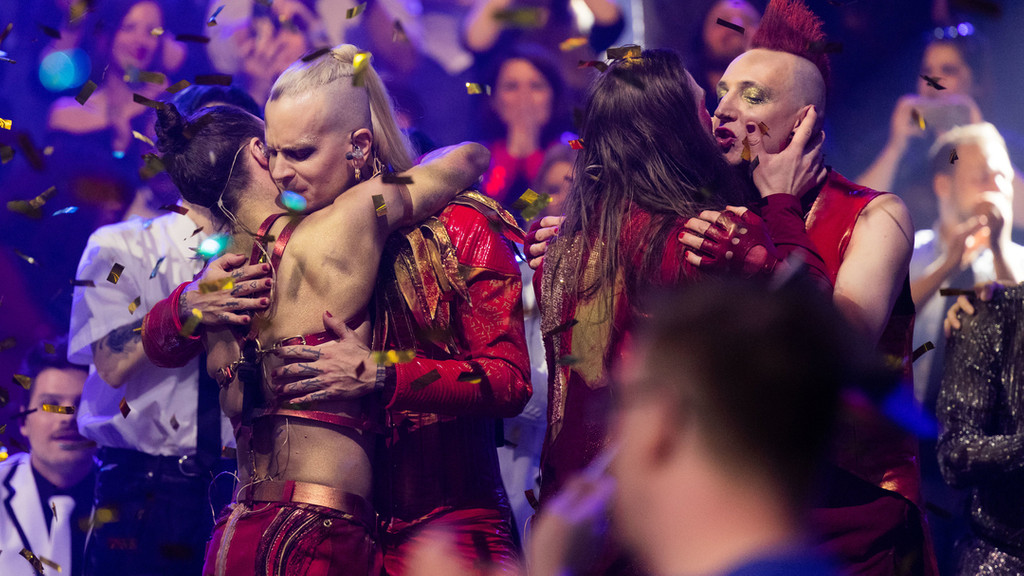 Die Gewinner des ESC-Vorentscheid, "Lord of the Lost" | Bild: dpa-Bildfunk/Rolf Vennenbernd Die Gewinner des ESC-Vorentscheid, "Lord of the Lost"