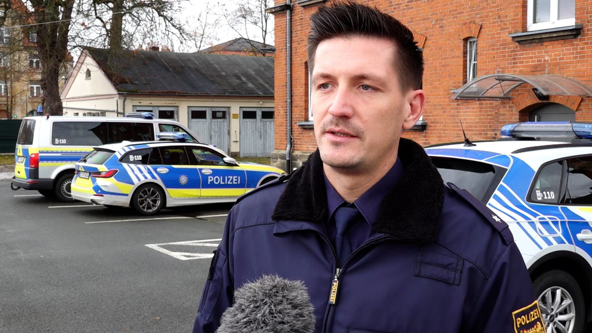 Christian Raithel, Pressesprecher vom Polizeipräsidium Oberfranken, im BR-Interview | Bild: BR Christian Raithel, Pressesprecher vom Polizeipräsidium Oberfranken, im BR-Interview