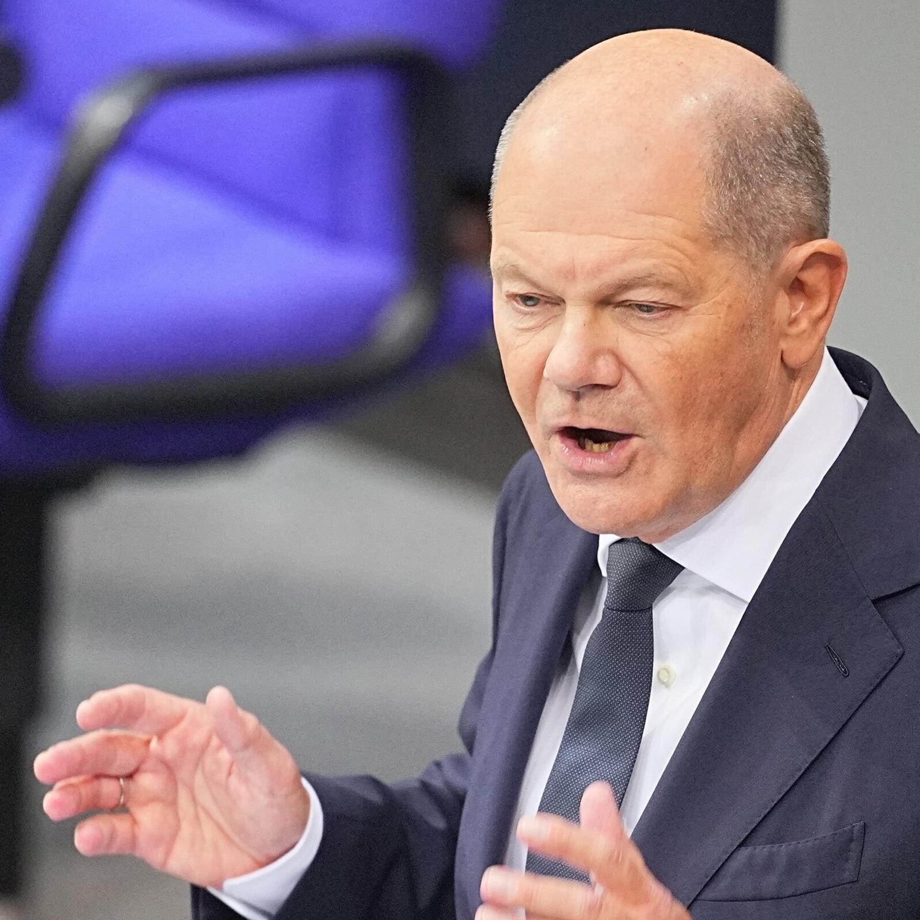 Regierungserklärung von Bundeskanzler Scholz