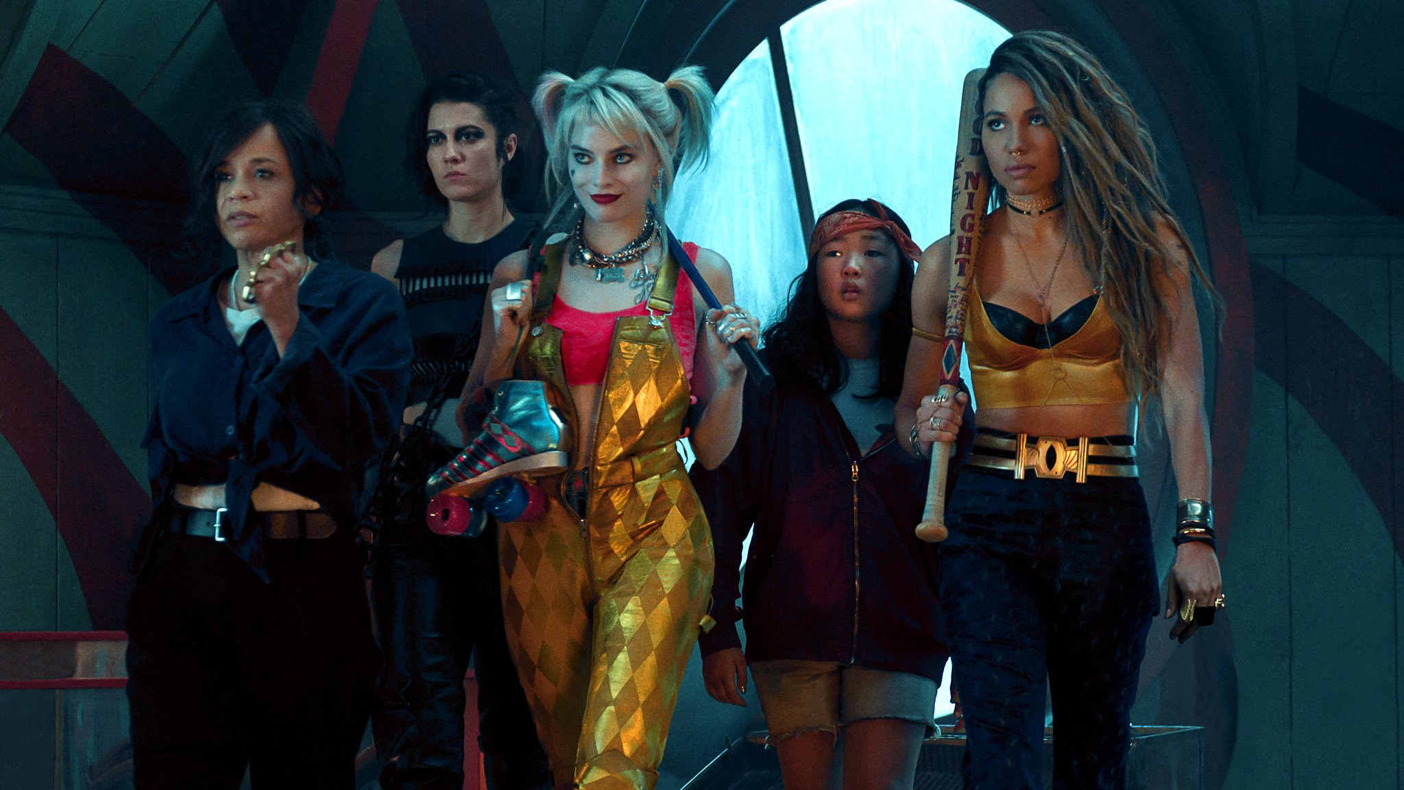 Die "Birds of Prey" mit Anführerin Harley Quinn (Margot Robbi, 3. v. l.) in "Birds of Prey: The Emancipation of Harley Quinn"