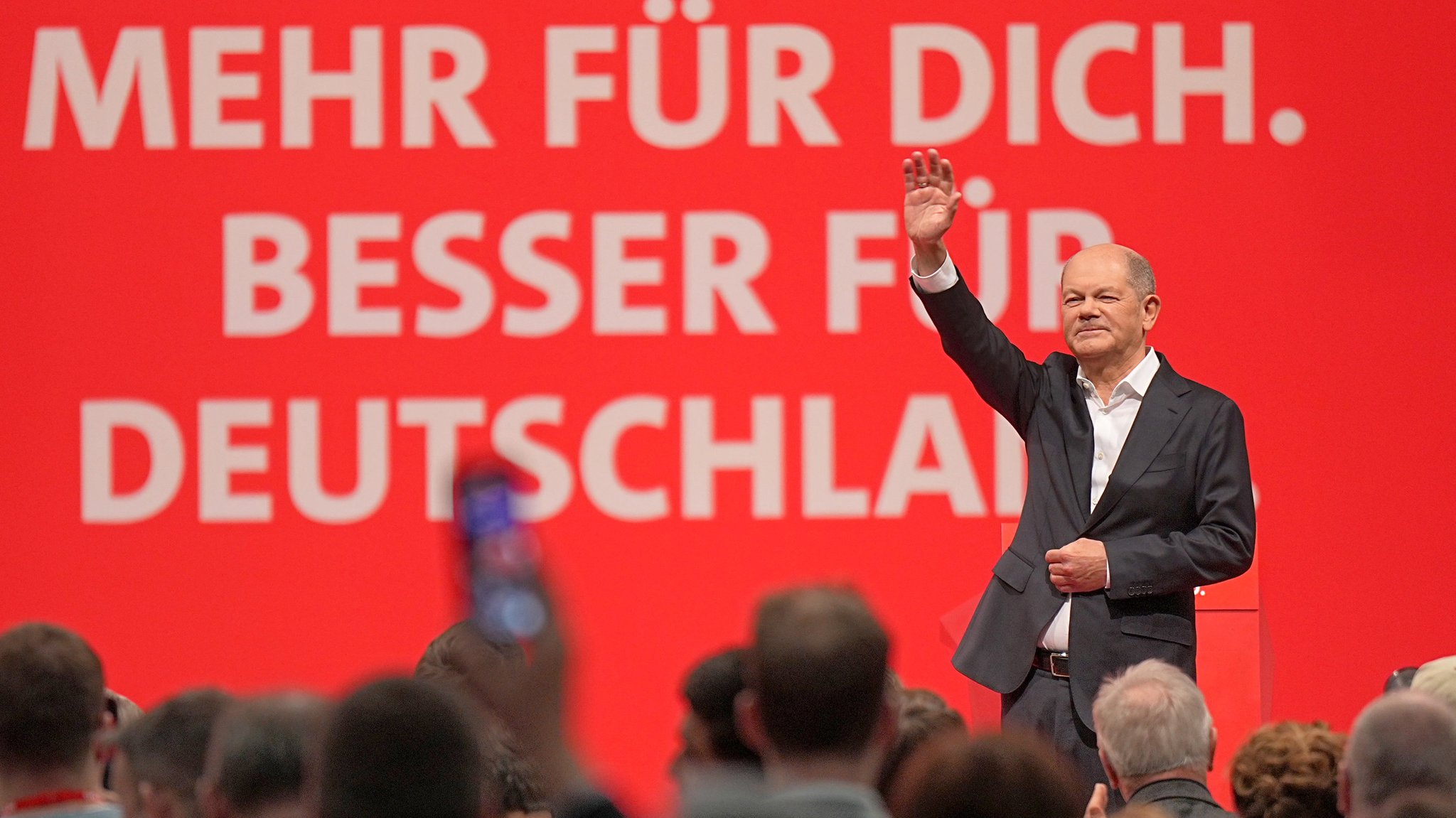 SPD-Parteitag bestätigt Scholz als Kanzlerkandidaten