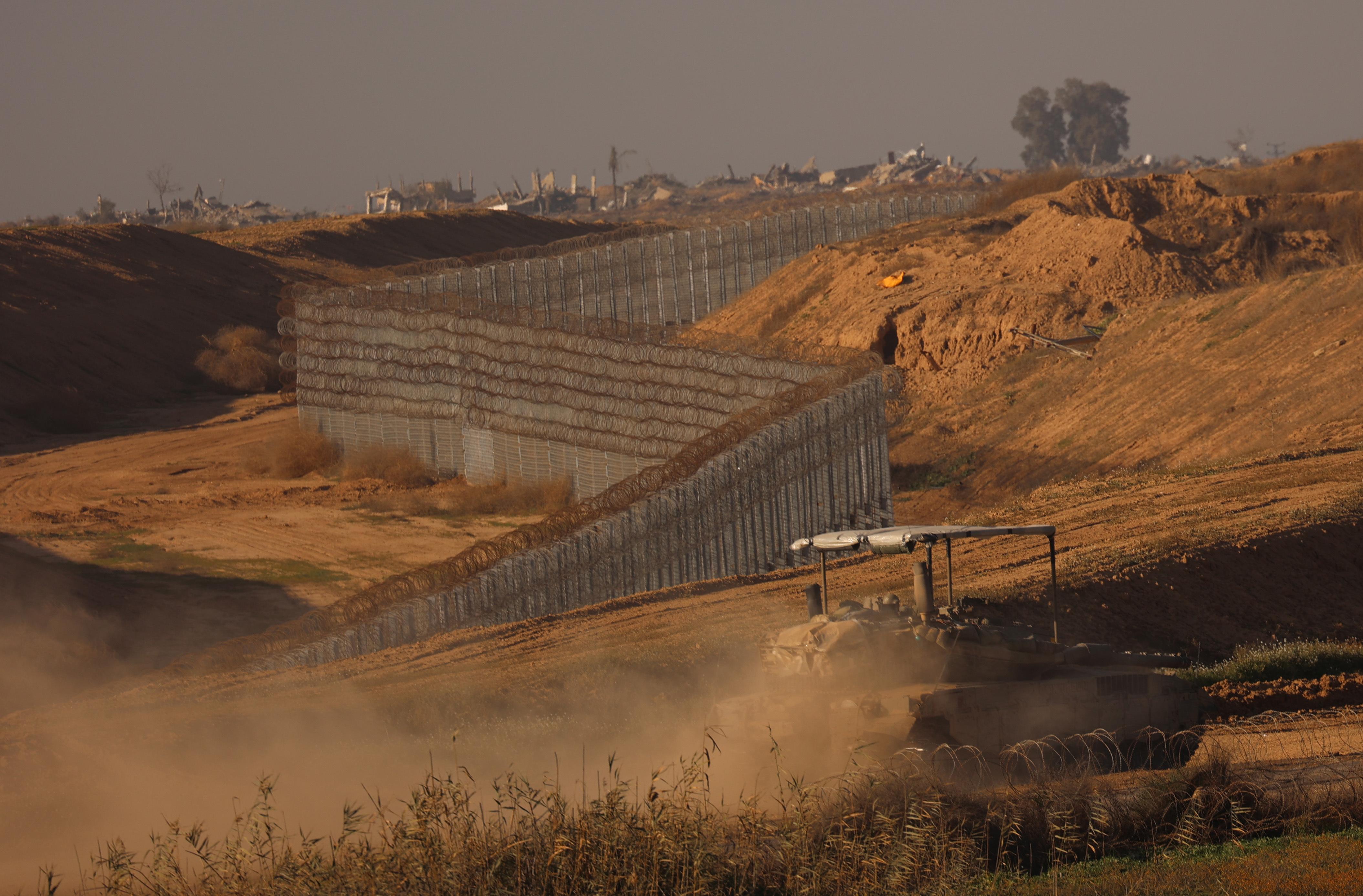 Grenze zwischen Israel und Gaza (Symbolbild, 21.01.2024)