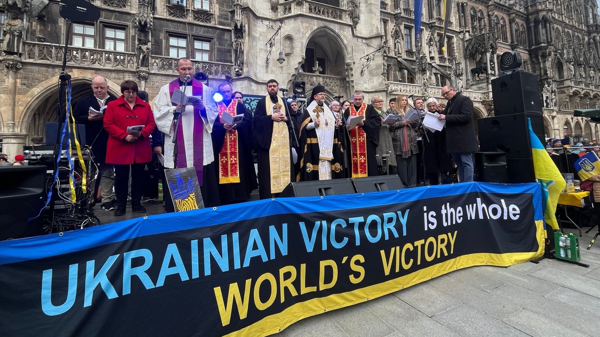 Jahrestag des Ukraine-Krieges: Bayern zeigt Solidarität