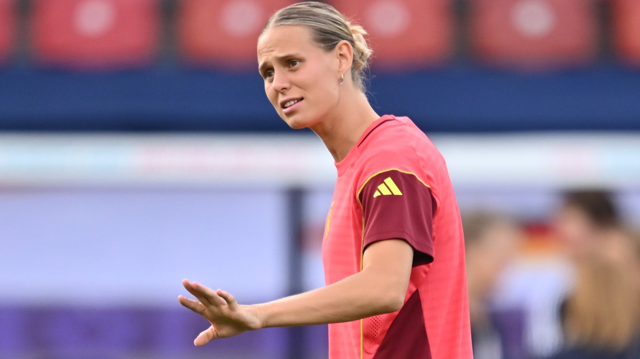 11.07.2025, Schweiz, Zürich: Fußball, Frauen, EM, vor dem Vorrundenspiel Schweden - Deutschland, Abschlusstraining Deutschland: Klara Bühl. Foto: Sebastian Christoph Gollnow/dpa +++ dpa-Bildfunk +++ | Bild: dpa-Bildfunk/Sebastian Gollnow 11.07.2025, Schweiz, Zürich: Fußball, Frauen, EM, vor dem Vorrundenspiel Schweden - Deutschland, Abschlusstraining Deutschland: Klara Bühl. Foto: Sebastian Christoph Gollnow/dpa +++ dpa-Bildfunk +++