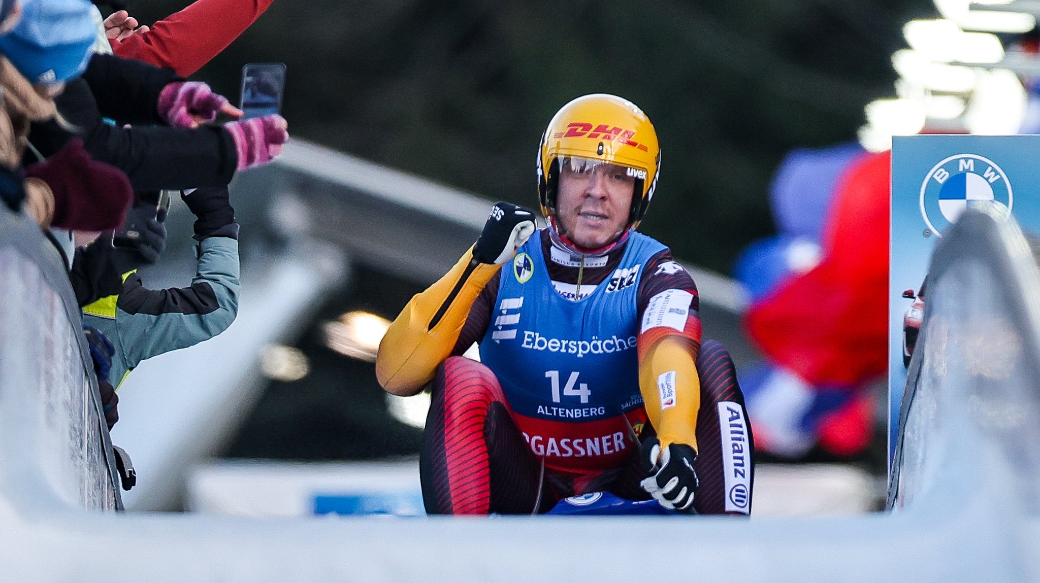 WM-Bronze mit Tränen: Rodler Felix Loch erleichtert in Altenberg