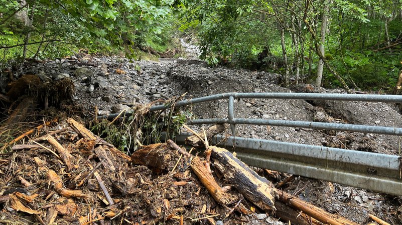 Zerstörte Wege in den Allgäuer Alpen | Bild: Georg Bayerle/BR Zerstörte Wege in den Allgäuer Alpen