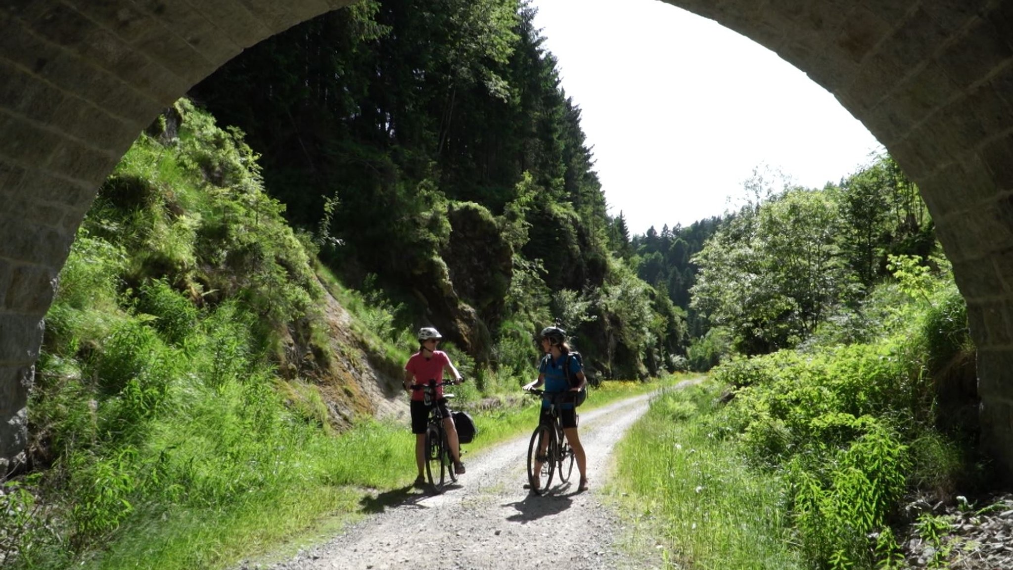 Ein Abschnitt des Dreiländereck Radwegenetzes