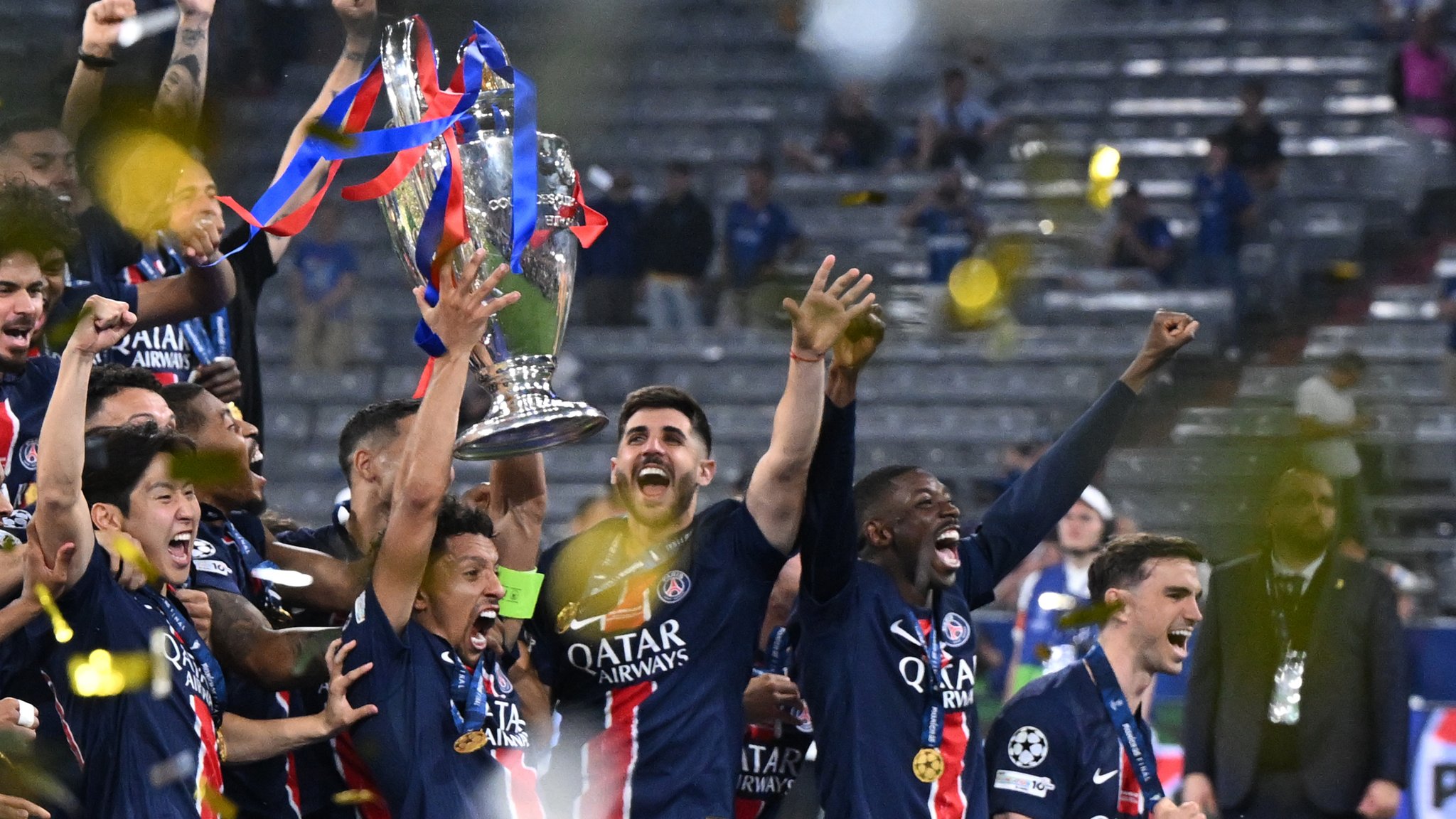 Paris Saint-Germain feiert den Champions-League-Titel