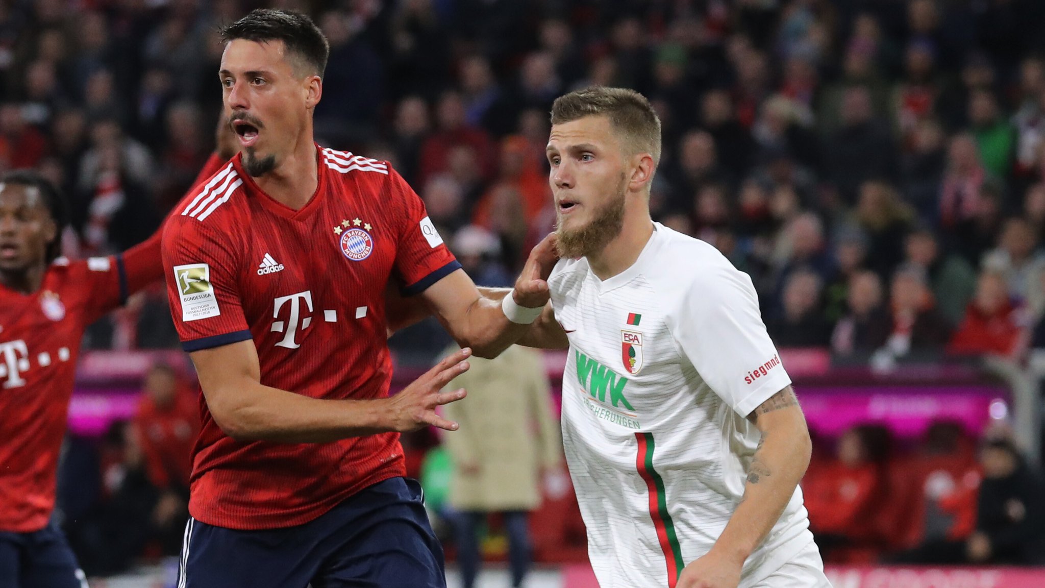 Archiv: Sandro Wagner und Jeffrey Gouweleeuw | Bild: picture alliance / Sammy Minkoff | Sammy Minkoff Archiv: Sandro Wagner und Jeffrey Gouweleeuw