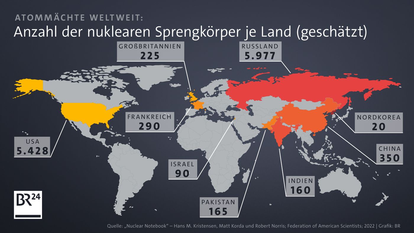 So viele Atomwaffen besitzt Russland | BR24