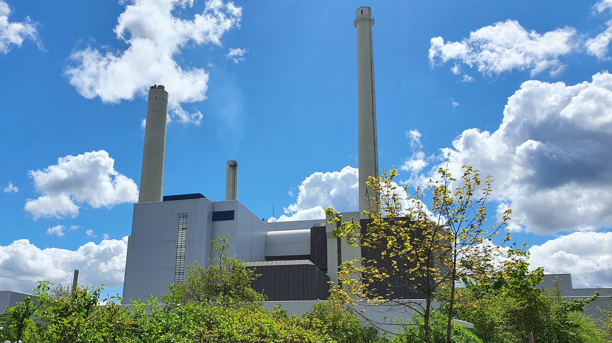 Das Heizkraftwerk Nord in Unterföhring.