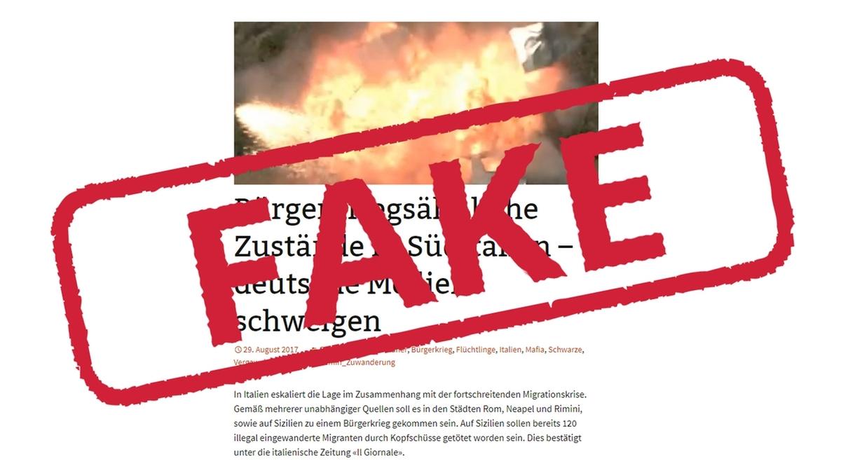 Suditalien Opfer Von Fake News Br24