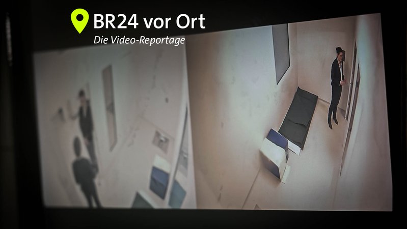 Aufnahme der Überwachungskamera von einem bgH-Raum in der JVA Gablingen. | Bild: BR Aufnahme der Überwachungskamera von einem bgH-Raum in der JVA Gablingen.