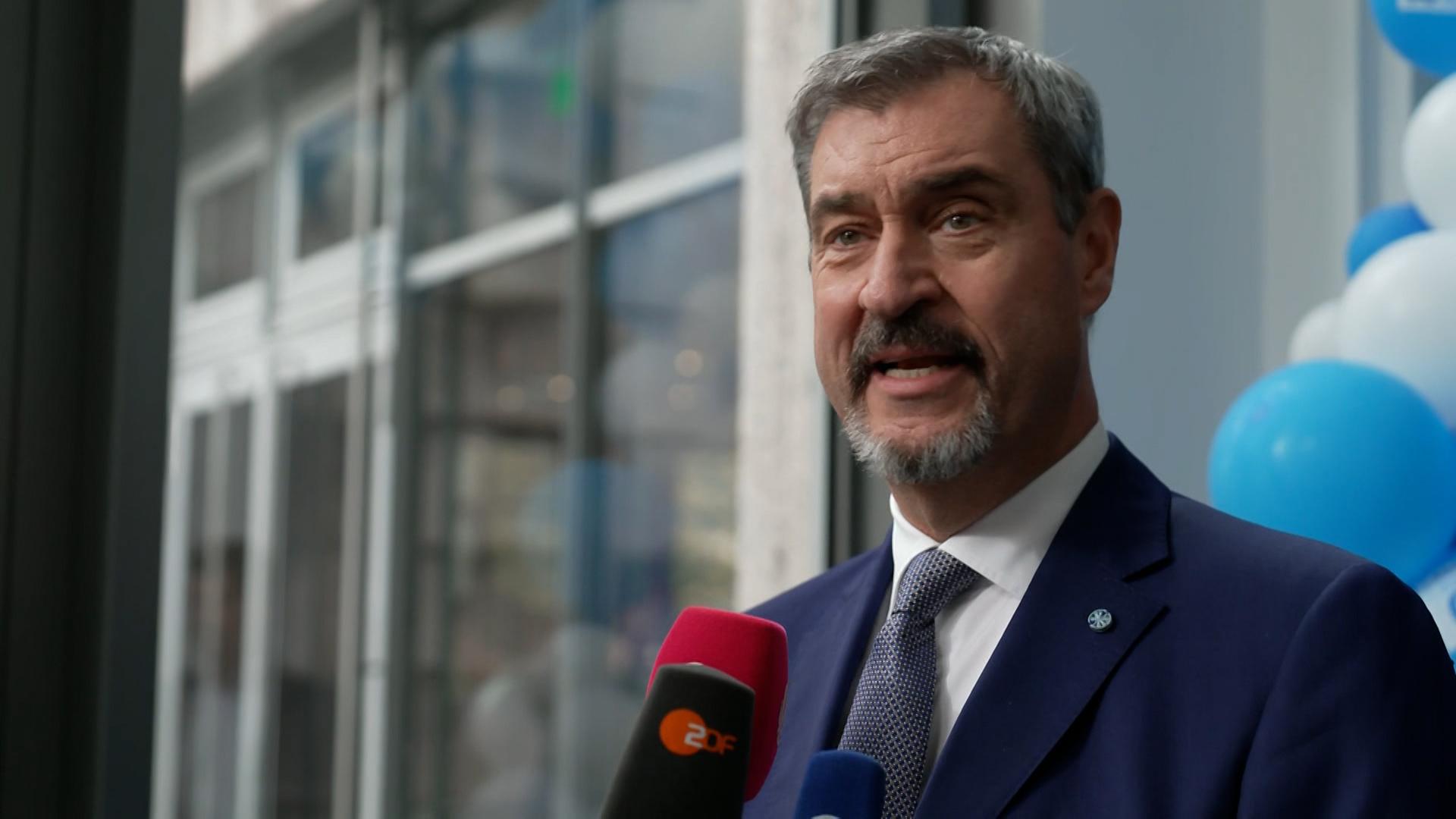 CSU-Chef Söder am Rande der 80-Jahr-Feier