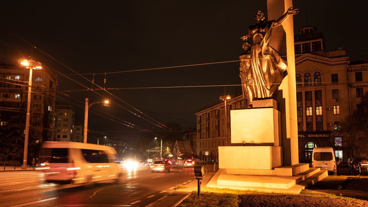 Denkmal in Moldaus Hauptstadt Chisinau 