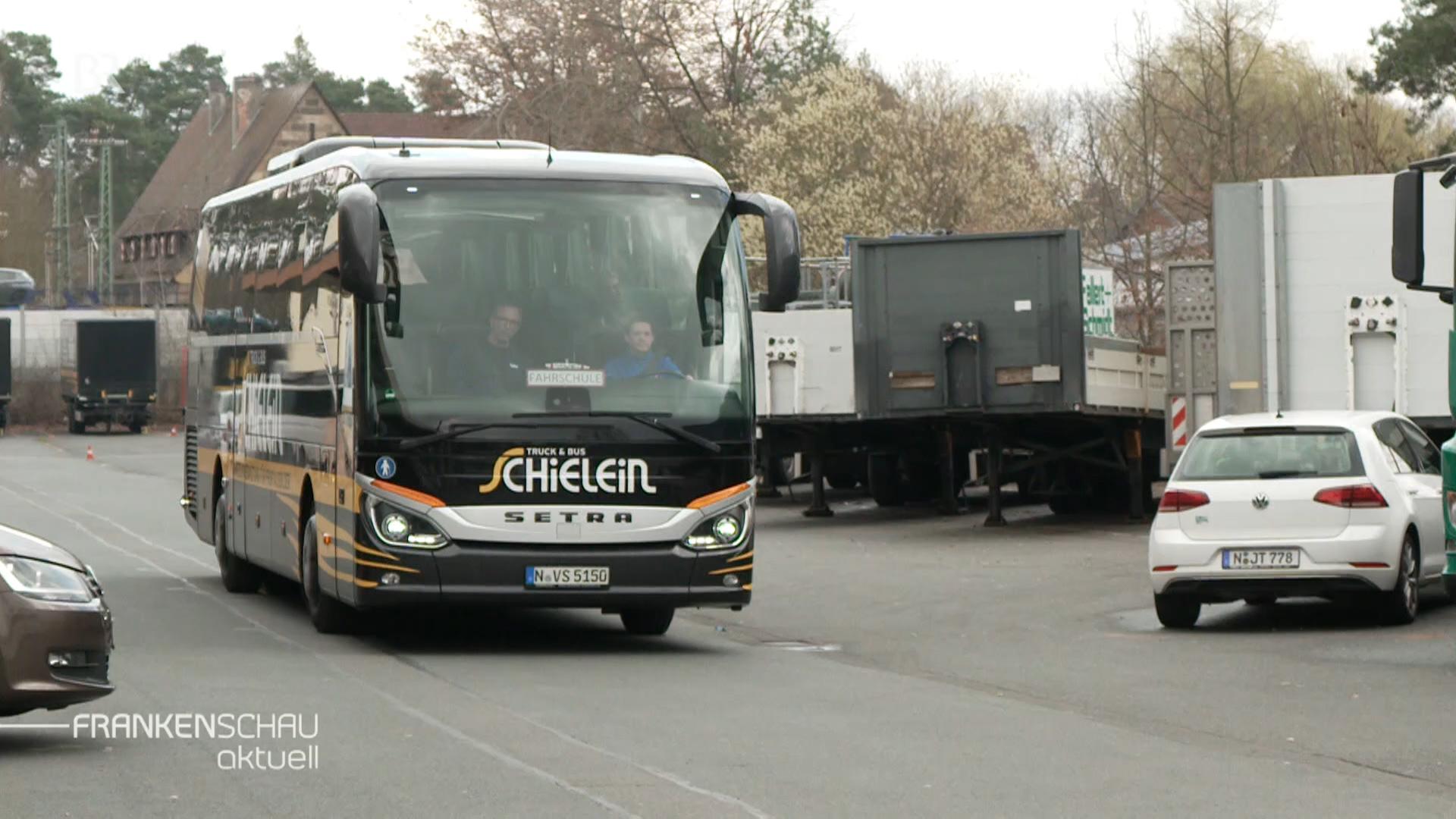 Busfahrschule in Oberfranken.