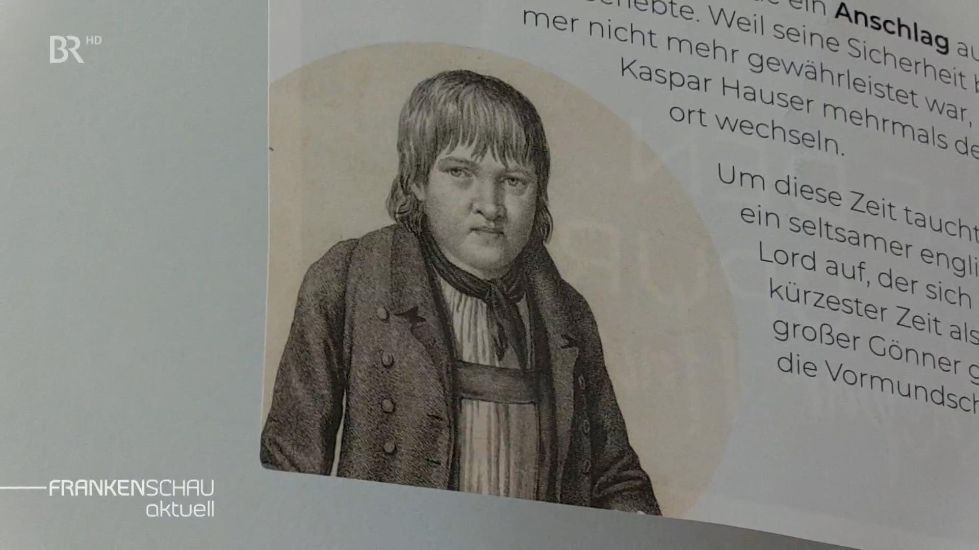Ein Bild vom jungen Kaspar Hauser.