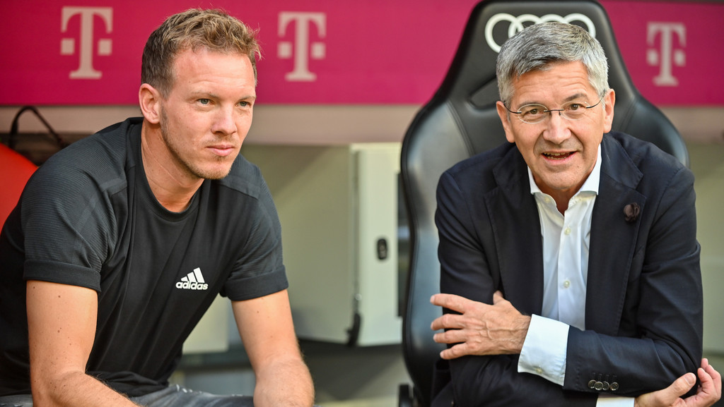 Julian Nagelsmann und Herbert Hainer