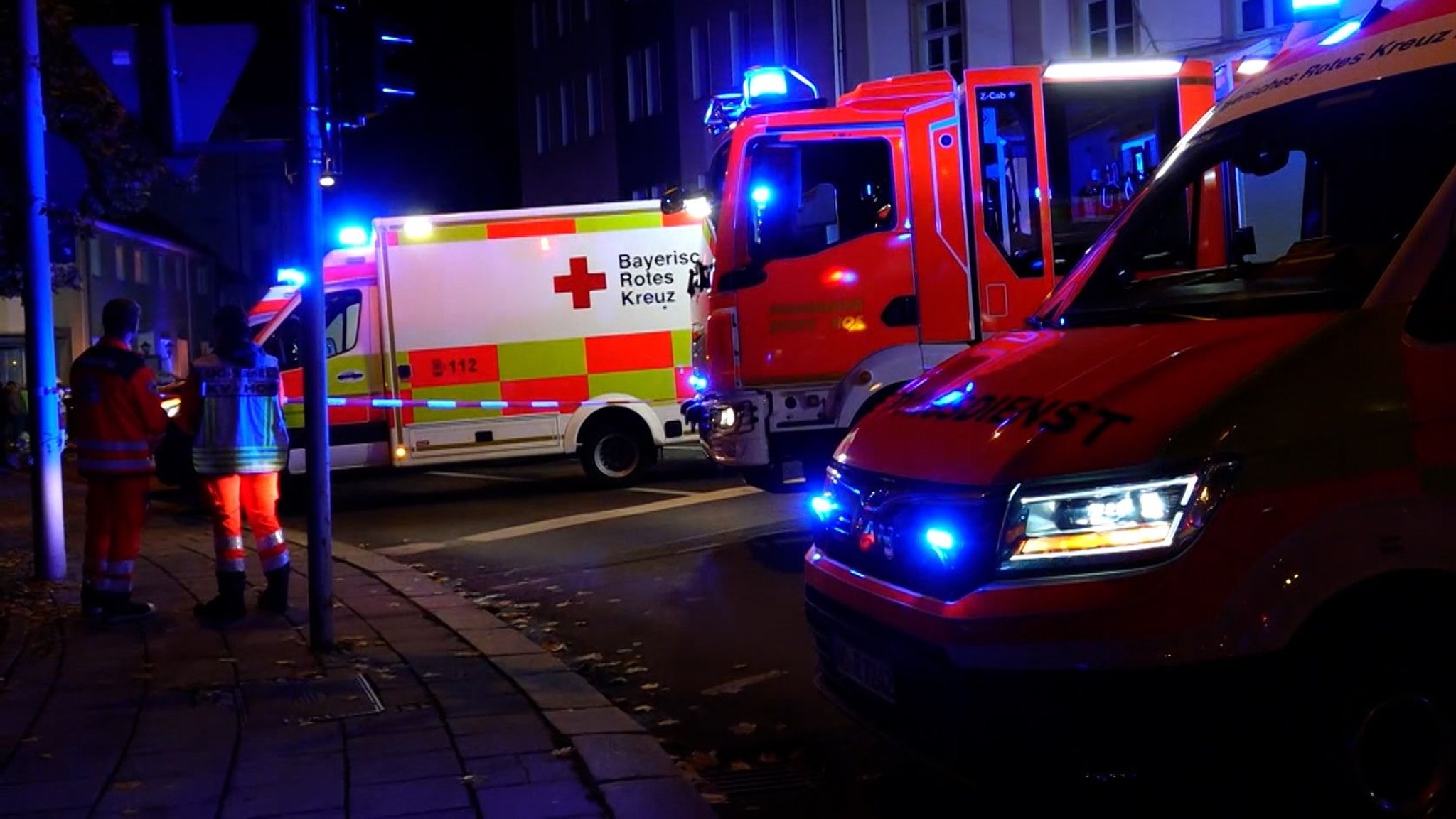 Einsatzfahrzeuge in Hof